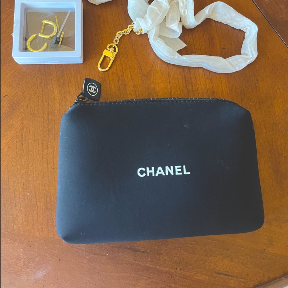 Chanel makeup bag. Clean inside and out.